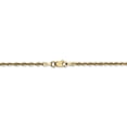 thumbnail image 4 of 14K Yellow Gold 2.0mm Diamond Cut Extra-Light Rope Chain 16 Inch, 4 of 5