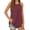 Coffee, variant on Women's Tank Top ,Wide Strap Round Neck SleevelessStretch Basic Shirt For Everyday Wear Fit Breathable Fabric (Red, Small)