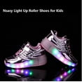 thumbnail image 2 of YAZI Kids Roller Shoes Boy Girl Sneakers with Wheels Become Sport Sneaker with Led for Christmas Birthday Children Show Gift, 2 of 14