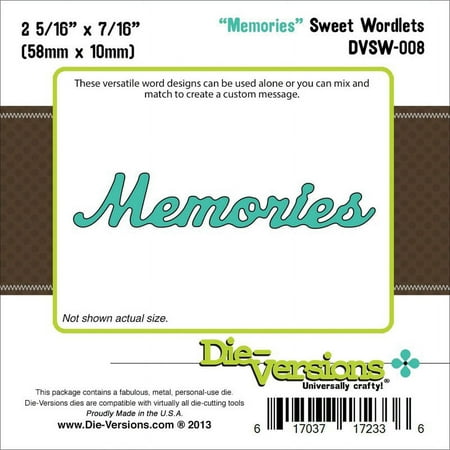 Die-Versions DVSW008 Die-Versions Sweet Wordlets Die-Memories, 2. 3125 inch X. 4375 inch