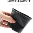 thumbnail image 4 of 100 Pcs 4" Plastic Plants Pots Black Black 4 Inch, 4 of 8