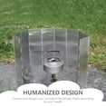 thumbnail image 6 of FUEENIRVA Outdoor Stove Windscreen Aluminum Alloy Folding Wind Screen for Camping and Bbq Use, 6 of 6