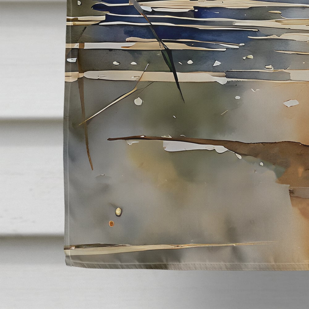 Wood Duck House Flag 28 in x 40 in