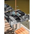 thumbnail image 2 of Outdoor Tablecloth with Umbrella Hole for Patio/Picnic/Party/Camping, Black Architecture Waterproof Table Cloth Square Cover Washable, Abstract City Eiffel Tower Modern (60"x 60"), 2 of 9