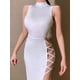 thumbnail image 4 of Vestido negro elegante sin mangas para mujer, vestido Sexy ajustado con espalda descubierta para fiesta y Club, moda de verano 2023, 4 of 4