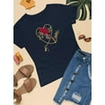 thumbnail image 3 of Red Roses Golden Chain T-Shirt Women -Image by Shutterstock, Female Large, 3 of 4