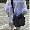thumbnail image 4 of MMYGU Women's Canvas Vintage Crossbody Bag Grunge Goth Punk Purse Japanese Harajuku Messenger Bags with Multi-pocket (white), 4 of 6