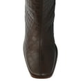 thumbnail image 4 of Journee Signature Womens Genuine Leather Tamori Extra Wide Calf Square Toe Inside Zip Knee High Boots, 4 of 9