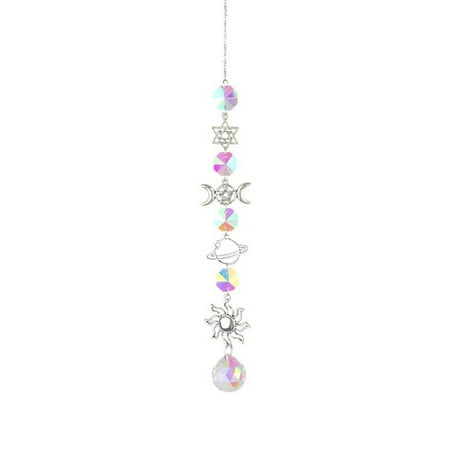

Sun Catcher Shiny Decorative Alloy Diamond Prisms Pendant Garden Hanging Pendant Decor for Living Room