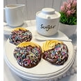 thumbnail image 6 of (One) Fake Cookie Butter Cookie w/  Chocolate & Sprinkles Prop Decoration Dezicakes, 6 of 9