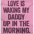 thumbnail image 2 of Love Waking Daddy in the Morning Joke Romper Boys or Girls Infant Baby Brisco Brands 12M, 2 of 7
