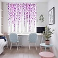 thumbnail image 4 of Purple Polka Dots Kitchen Curtains Window Panels, Vintage Abstract Art Watercolor Insulated Window Treatment Curtain, Grommet Curtains for Bedroom/Living Room/Bathroom, 2 Piece 52"Wx63"L, 4 of 8
