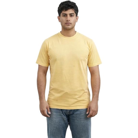 Milltex Adult Unisex Midweight Pigment Dyed Short Sleeve T-Shirt Combed Cotton Blank Tee