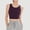 Purple, variant on High Neck Sports Bra for Women Longline Full Coverage Sports Bras Medium Impact Padded Workout Crop Tops for Yoga Gym Black XXL