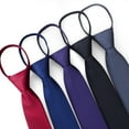 thumbnail image 2 of facefd Hommes Garçons Cravate Rétro Étroite Mince Cravate Pratique Cordon à Tirer pour Mariage Fête Boîte de Nuit Marié Fête Robe Rouge, 2 of 5