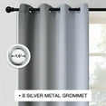 thumbnail image 3 of Avamo 1-Piece Gradient Color Blackout Window Curtain Thermal Insulated Window Drape Grommet Room Darkening Curtain Light Green W:54"x L:63", 3 of 6