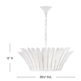 thumbnail image 3 of 47694TXP Hinkley Lighting Reina - 15W 3 LED Medium Tapered Chandelier-12 Inch Tall and 25.5 Inch Wide-Textured Plaster Finish, 3 of 11