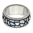 thumbnail image 5 of Edward Mirell Titanium Blue Anodized Brushed 10mm Band, 5 of 8