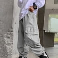 thumbnail image 2 of Gyexs Boys Cargo Jogger Pants Baggy Elastic Waist Pants with Pockets Casual Comfortable Streetwear, 2 of 4