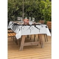 thumbnail image 3 of Outdoor Tablecloth with Umbrella Hole for Patio/Picnic/Party/Camping, Football Broken Wall Waterproof Table Cloth Rectangle Table Cover Washable, Abstract Art Sport 3D Realistic (52"x 70"), 3 of 9