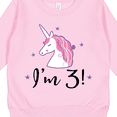 thumbnail image 3 of Inktastic Third Birthday Cute Unicorn Toddler Sweatshirt, 3 of 4