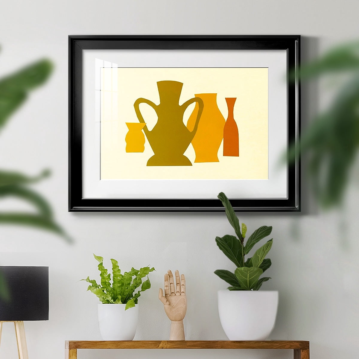 Posing Pottery I Premium Framed Print - Ready to Hang