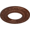 thumbnail image 3 of Ekena Millwork 8 1/8"OD x 4 1/8"ID x 1/2"P Andrea Ceiling Medallion (Fits Canopies up to 4 1/8"), Hand-Painted Copper Penny, 3 of 6