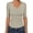 Almond, variant on Womens Half Sleeve Tops V Neck Ribbed Knit Slim Fit Basic T Shirts 2026 Summer Casual Tees Spring Trendy Clothes White Medium