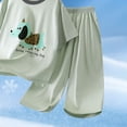 thumbnail image 5 of NIEWTR Toddler Pajamas Set for Boys 2T 3T 4T 5T Two Piece Short Sleeve Tops and Shorts Soft Breathable Kids Children Pjs Summer Pajamas Loungewear Gift Sets(A-Green,7-8 Years), 5 of 6