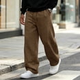 thumbnail image 2 of Men's Baggy Sweatpants Fleece Wide Leg Lounge Sweat Pants Drawstring Waist Jogging Pants with Pockets, 2XL, 2 of 7