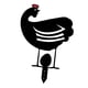 thumbnail image 1 of Arte de patio de pollo, jardín al aire libre, patio trasero, césped, estacas, decoración de patio, regalo en miniatura Estilo 9 kusrkot estatua de silueta, 1 of 3
