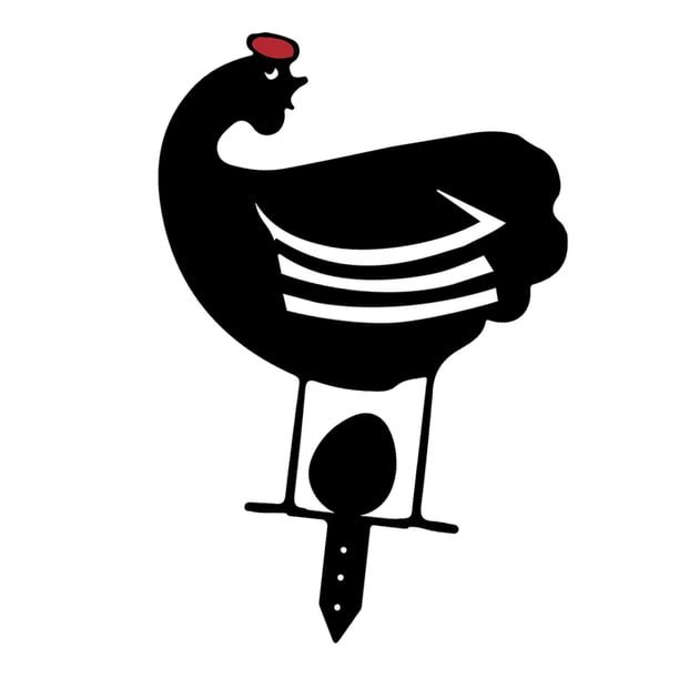 Arte de patio de pollo, jardín al aire libre, patio trasero, césped, estacas, decoración de patio, regalo en miniatura Estilo 9 kusrkot estatua de silueta