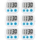 thumbnail image 1 of Temporizadores de Cocina Digitales Paquete de 6 AOUCE con Alarma Fuerte Blanco, 1 of 9