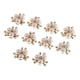 thumbnail image 4 of 2x Botón de adorno de flor de perla de de imitación de cristal 10x Flatback para decoración para hogar y manualidades de perfecl Botones de perlas con espalda plana, 4 of 8