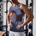 thumbnail image 5 of Pofeuu Winter Fire Dragon Print Men's Workout Tank Tops Sleeveless Muscle Gym Shirt Quick Dry-, 5 of 7