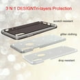 thumbnail image 5 of SOATUTO iPhone Xs Case, Bling Slim Hybrid Soft TPU and Glitter Layer Case Shockproof Non-Slip Glitter Full Body Protective Anti Scratch Case for iPhone X iPhone XS 5.8 inch for Women / Girls - Black, 5 of 6
