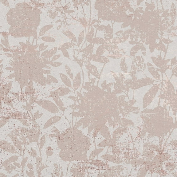 Tempaper Garden Floral Metallic Pink Removable Peel and Stick Wallpaper, 20.5" x 16.5'