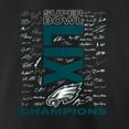 thumbnail image 5 of Men's Fanatics Black Philadelphia Eagles Super Bowl LIX Champions Big & Tall Roster Autograph Signing T-Shirt, 5 of 5
