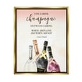 thumbnail image 5 of Stupell Industries Champagne and Love Quote Fashion Designer Glam Text Metallic Gold Framed Floating Canvas Wall Art, 16x20, by Ziwei Li, 5 of 5