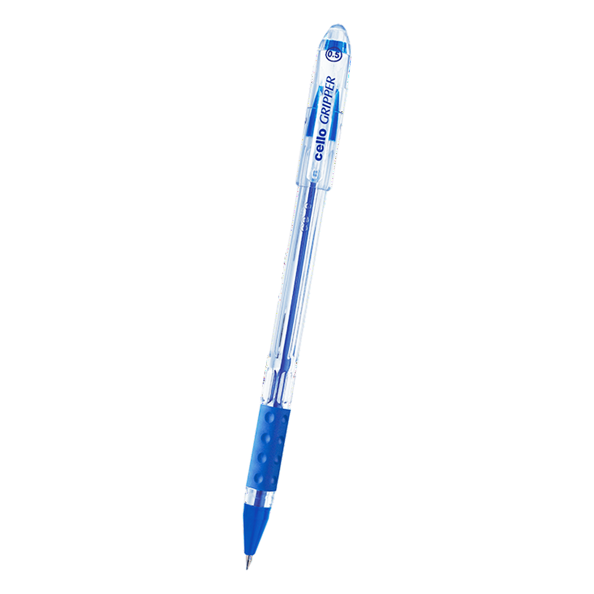 Cello Gripper Ball Pen, Ball Pen, Comfort Holding, Blue Ink, 25