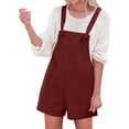 thumbnail image 2 of Pxiakgy Combinaisons pour Femmes Nouvelle Mode Décontractée d'Été Combishort à Bretelles Pantalon Combishort une Pièce Rouge + TG, 2 of 6