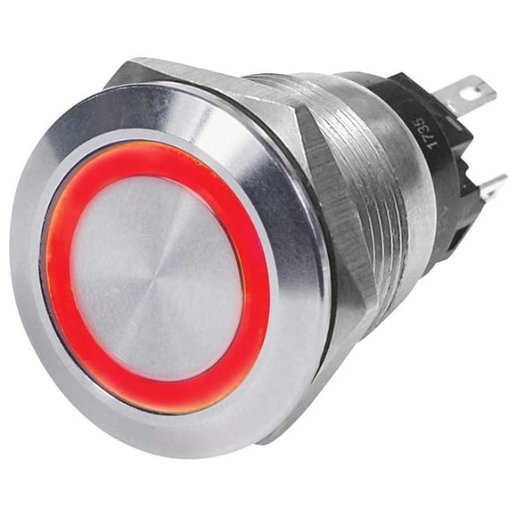 Botón de encendido Blue Sea Systems 4162 10A OFF-ON rojo