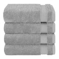 thumbnail image 5 of Cotton Paradise 100% Cotton Turkish 4 Piece Hand Towel Set, Soft Absorbent Face Towels Clearance Set, Light Gray, 5 of 6