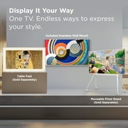TCL 65 Class NXTVISION Series QLED 4K HDR Smart Google Art TV (New 2024) - 120Hz, Dolby Atmos Audio, Slim 1.1 Depth, Light Wood Frame & Flush Wall Mount Included - 65A300W