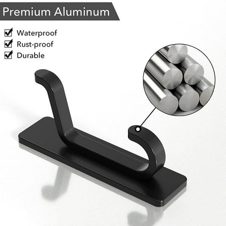 

PNNJI Stainless Steel Clothes Hook Adhesive Hook with No Punching Clothes Hook 304 Hook Set of 4/5/6 - Back to School Sale(R)