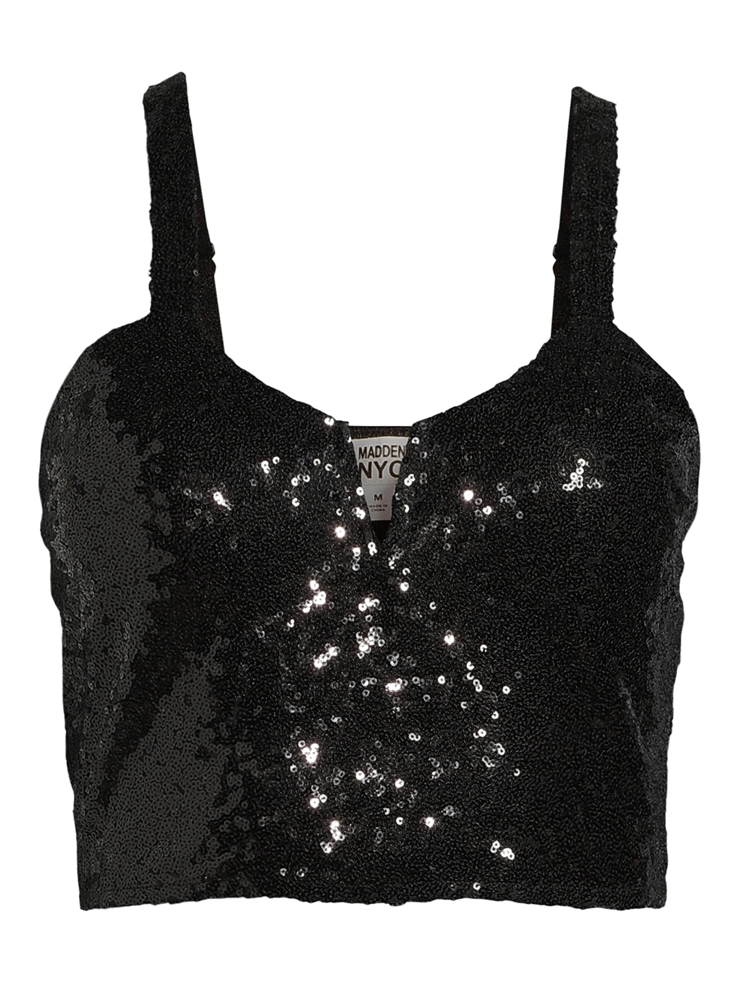 Madden NYC Juniors' Sequin Bustier Top, Sizes XS-XXXL Madden NYC Juniors' Sequin Bustier Top, Sizes XS-XXXL