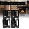thumbnail image 2 of 4 Pieces and Pre-drilled Electrostatic Paint Coated Rustproof Log Holders, Wood Storage Shelves Outdoor Heating Cooling, 2 of 5