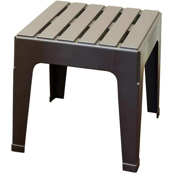 Earth Brown Big Easy Resin Stack Side Table