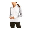 Athletic Works Womens Core Active Performance Quarter Zip with Thumbholes and Reflective Detail
