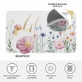 thumbnail image 4 of Spring Floral Doormat Outdoor Entrance 24"x36", Vintage Summer Flower Botanical Absorb Moisture Dirt Door Mats, Non-Slip Rubber Backing Floor Mats Indoor, Low-Profile Front Door Rugs, 4 of 9